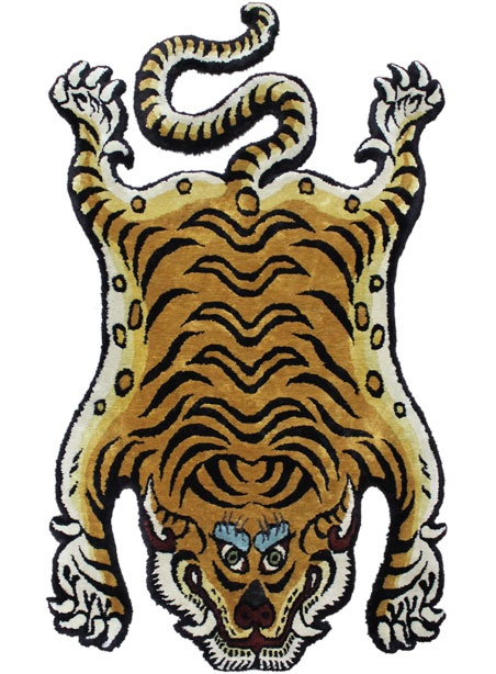 Asian tiger rug