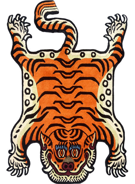 small tiger rug
